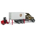 Bruder Mack UPS truck with forklift