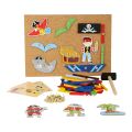 small foot Wooden creative game Pirates