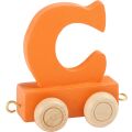 small foot Wooden train coloured alphabet 1 piece carriage