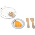 small foot Wooden waffle maker with accessories