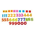small foot Wooden coloured magnetic numerals 40 pcs
