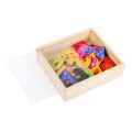 small foot Wooden coloured magnetic numerals 40 pcs