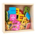 small foot Wooden coloured magnetic numerals 40 pcs