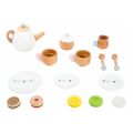 small foot Tea set with biscuits