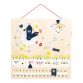 small foot Didactic calendar with clock