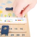 small foot Didactic calendar with clock