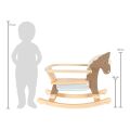 small foot Rocking horse with railing