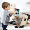 small foot Wooden racing car park