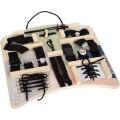 small foot Motor board with fasteners and binding elements