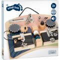small foot Motor board with locks and rotating elements