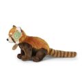 Rappa Plush panda red 18 cm ECO-FRIENDLY