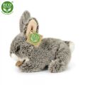 Rappa Plush rabbit dark grey lying 17 cm ECO-FRIENDLY