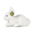 Plush white rabbit lying 23 cm ECO-FRIENDLY