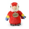 Rappa Plush parrot Ara 16 cm red ECO-FRIENDLY