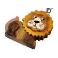 2Kids Toys Wooden Key Ring Large Lion Lying