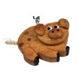 2Kids Toys Wooden Key Ring Large Pig