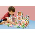 2Kids Toys Wooden building set Castle colourful