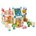2Kids Toys Wooden building set Castle colourful
