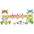 2Kids Toys Wooden building set Castle colourful