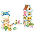 2Kids Toys Wooden building set Castle colourful