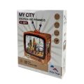 2Kids Toys 3D Wooden Puzzle Retro TV Pyramids