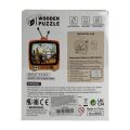 2Kids Toys 3D Wooden Puzzle Retro TV Pyramids