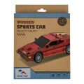 2Kids Toys 3D Wooden Puzzle Sports Car Red