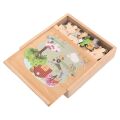 2Kids Toys Four Seasons Puzzle in a Wooden Box