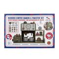 2Kids Toys Wooden Coffee Maker & Toaster Set