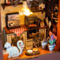 2Kids Toys DIY Book Nook Miniauture House Cafe