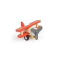 Bigjigs Toys Wooden Wind-up Plane Biplane 1 piece