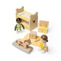 Bigjigs Toys Wooden furniture for a dollhouse Children's room