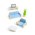 Bigjigs Toys Wooden furniture for a dollhouse Living room