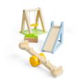 Bigjigs Toys Wooden dollhouse furniture Outdoor playground