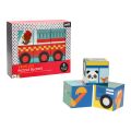 Petit Collage Animal Vehicle Cubes