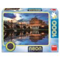 Dino Neon Angel Castle Puzzle 1000 pieces