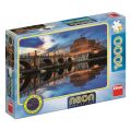 Dino Neon Angel Castle Puzzle 1000 pieces
