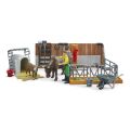 Bruder Stable for cattle with figures and accessories