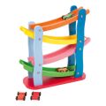 small foot Wooden racing track 4 cars