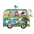 Mudpuppy Puzzle in the shape of a minibus