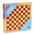 Jeujura Chess and checkers in a wooden box
