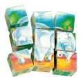 Bino Wooden picture blocks wild animals 9 pieces