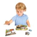 Bino Wooden puzzle in a box animals