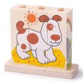 Bigjigs Baby Stacking Animal Cubes