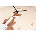 BeWooden Wooden Clock Fox Clock