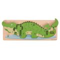 Bigjigs Toys Insert puzzle crocodile with numbers