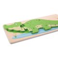 Bigjigs Toys Insert puzzle crocodile with numbers