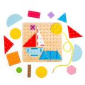 Bigjigs Toys Wooden lace-up game Geometric shapes