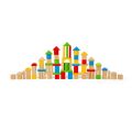 Bigjigs Toys First wooden blocks and jigsaw in a drum