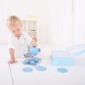 Bigjigs Toys Blue polka dot tea set